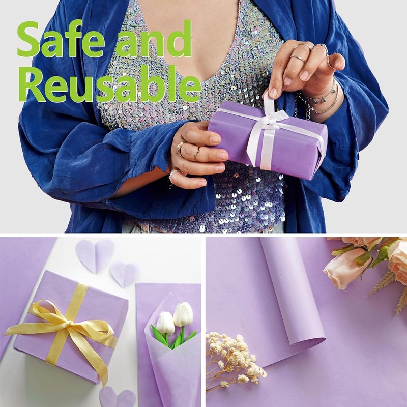 Bobobag 50 Sheets 20"X28" Full Size Lavender Purple Tissue Paper Bulk for Gift Bags Gift Wrapping Weddings Birthday Showers Arts Craft Party Decoration - Image 5